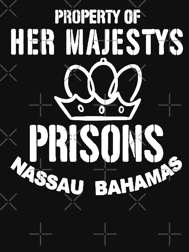 Property of Her Majestys Prisons Nassau Bahamas, John Lennon sixties Beatle fans by Kludoman
