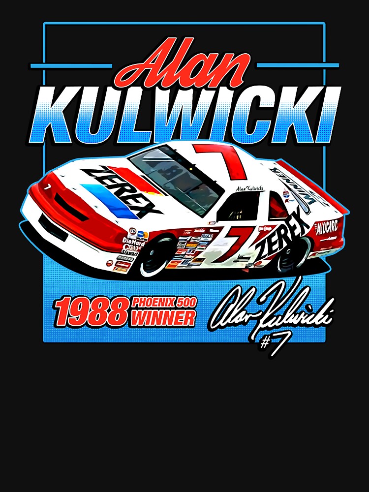 Alan Kulwicki Nascar champion classic retro style by Shania Kovacek