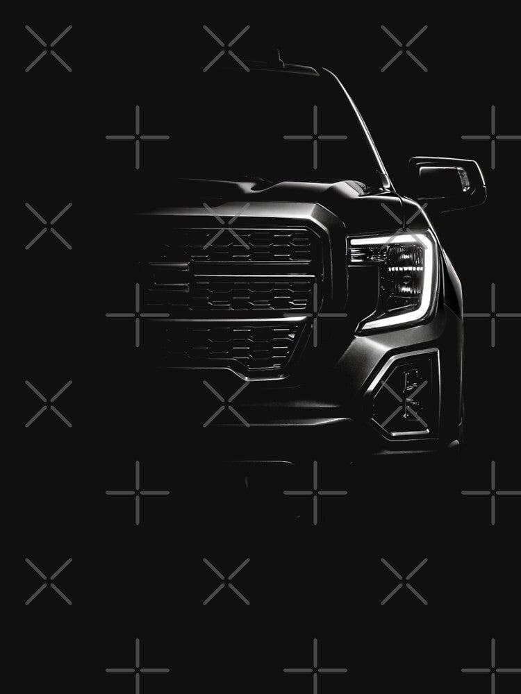GMC Sierra Denali Dark Teaser Close-Up Truck Art by TheArtOfCar