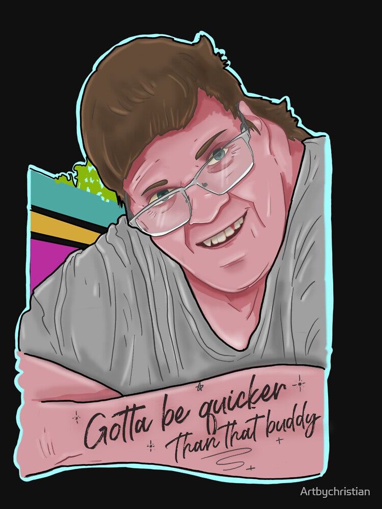 Quicker than that buddy by Artbychristian