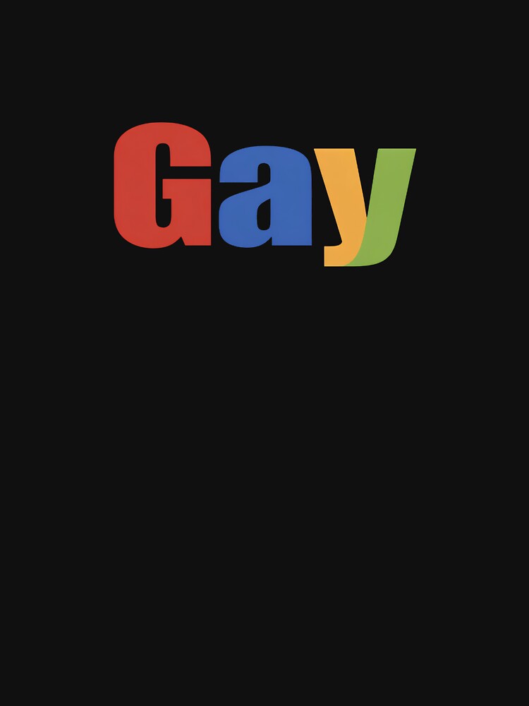 Fun Ebay Logo GAY Lesbian Pride Rainbow Queer LGBTQ Novelty Happy Humor by BuyShirtsOnline