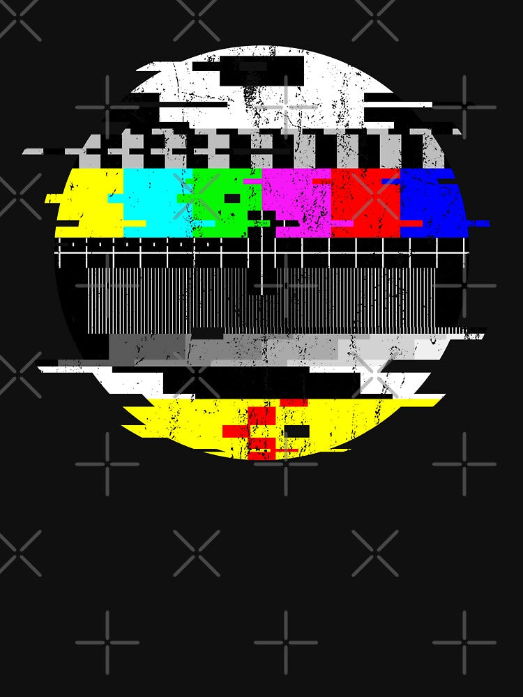 Vintage Glitched TV Test Pattern Graphic by MartineMeeka