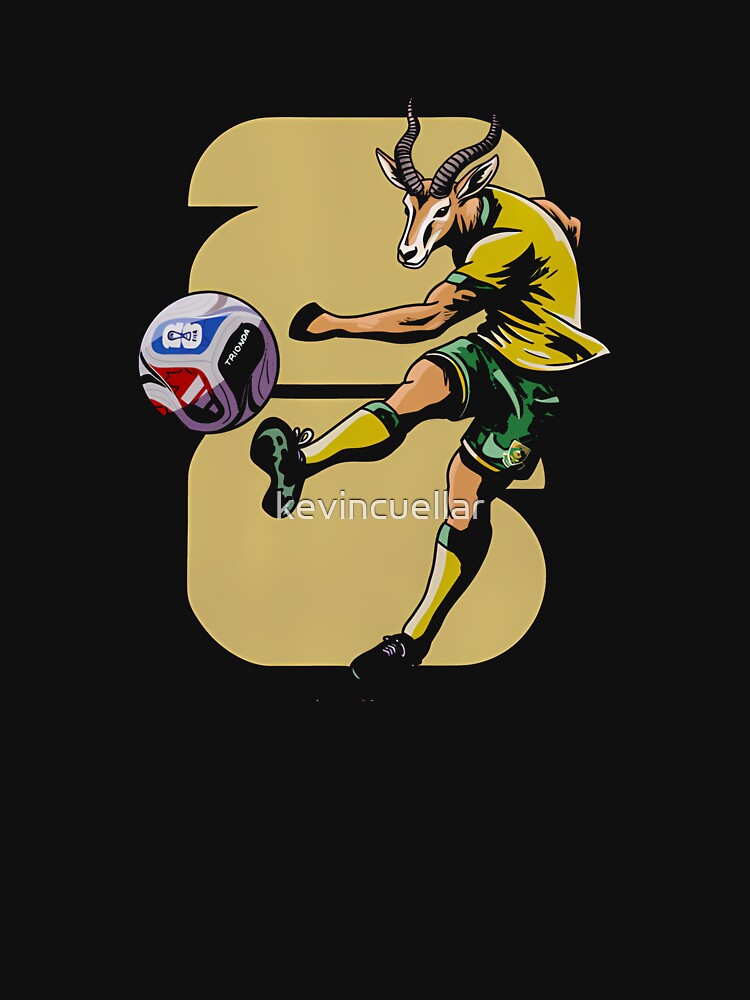 South Africa Springbok Soccer T-Shirt_91176937 by kevincuellar