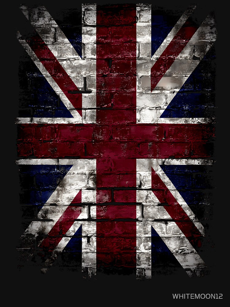 Grunge Uk Flag Great Britain Punk Style Distressed Wall by WHITEMOON12