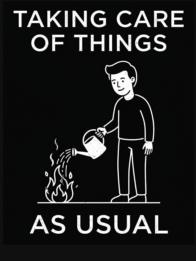 Taking Care Of Things As Usual Dark Humor by apex.vibe