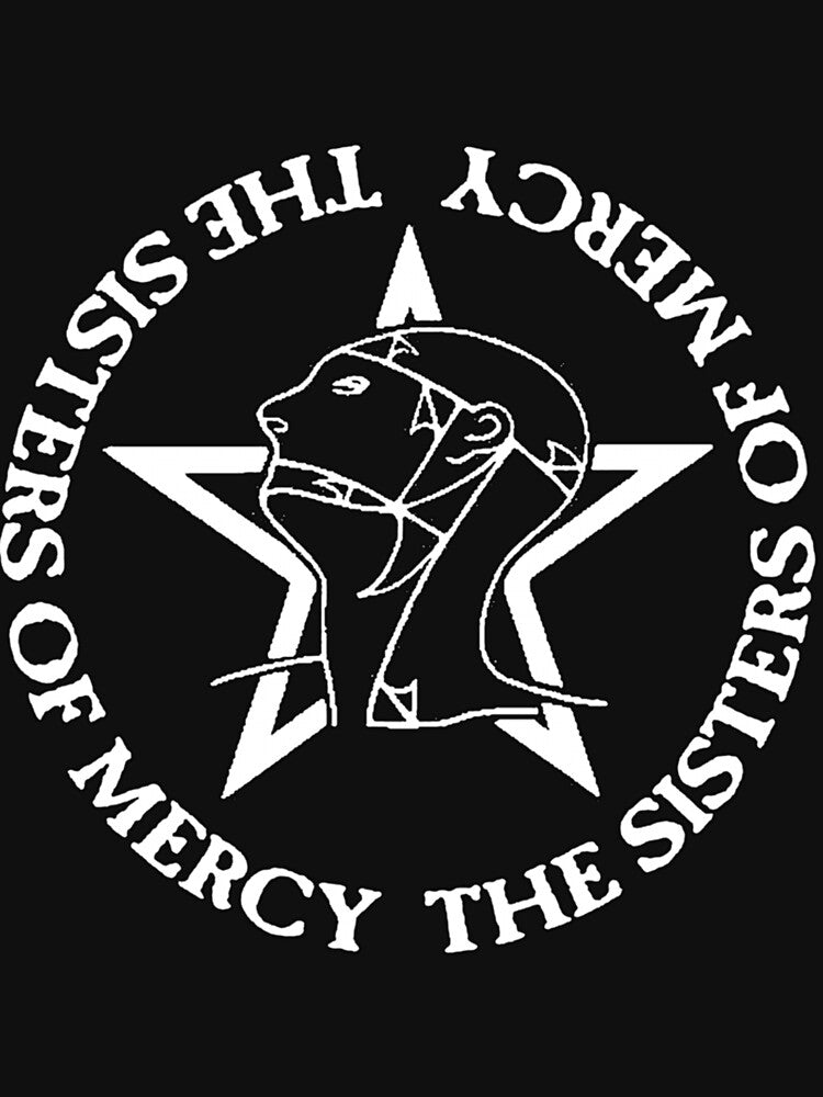 Retro The Sisters Of Mercy Logo Music Tribute Design by Thoennett