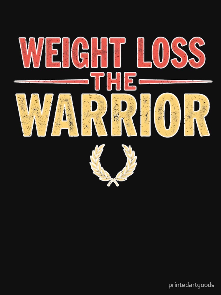 Weight Loss Warrior, Motivational Fitness Top. by printedartgoods