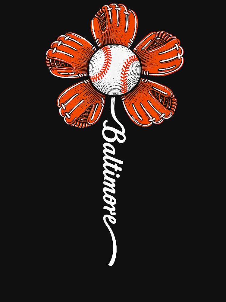Baltimore Flower For Men Women Boys Girls Kids T Shirt by gerald01020