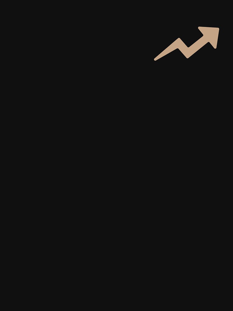TRENDING UP ARROW (LIGHT BROWN) by Top10Designs