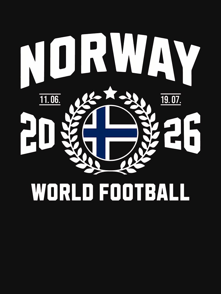 Norway Football Supporter 2026 Badge Design T-Shirt_84074786 by gidget-gadget