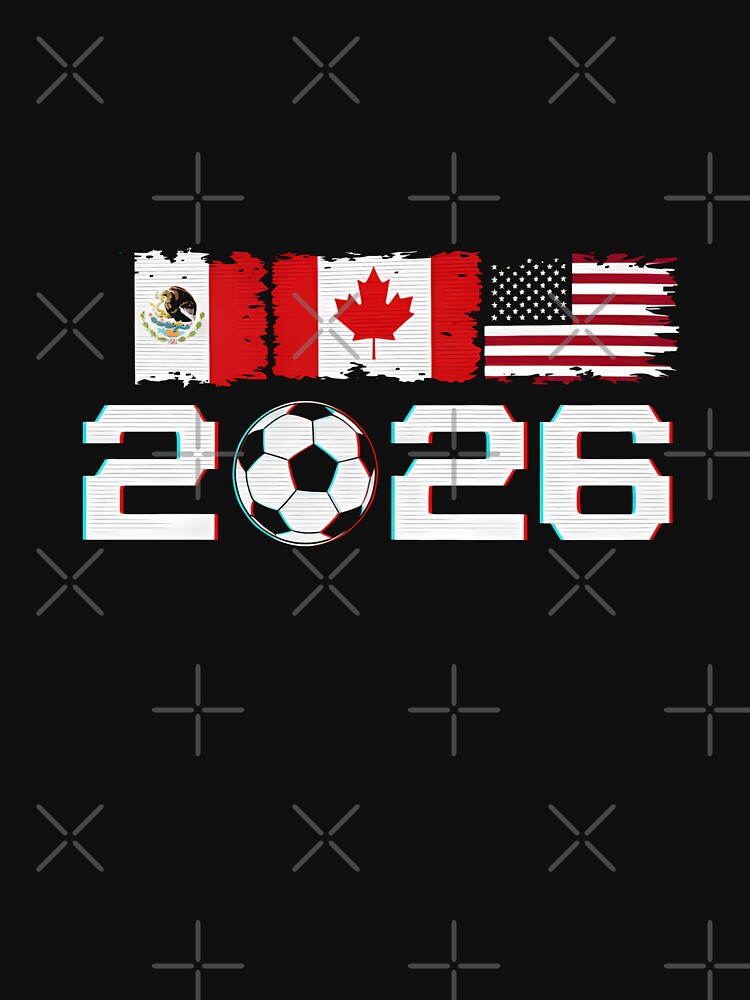 Glitched United 2026 Cup - North America Emblem Part 2 T-Shirt_82924673 by rattiya2009