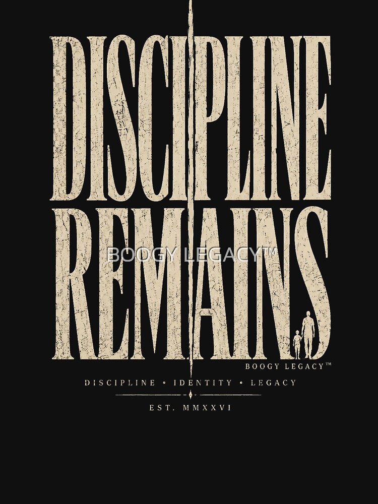 Discipline Remains Shirt – Luxury Father Legacy Streetwear Tee by BOOGY LEGACY™