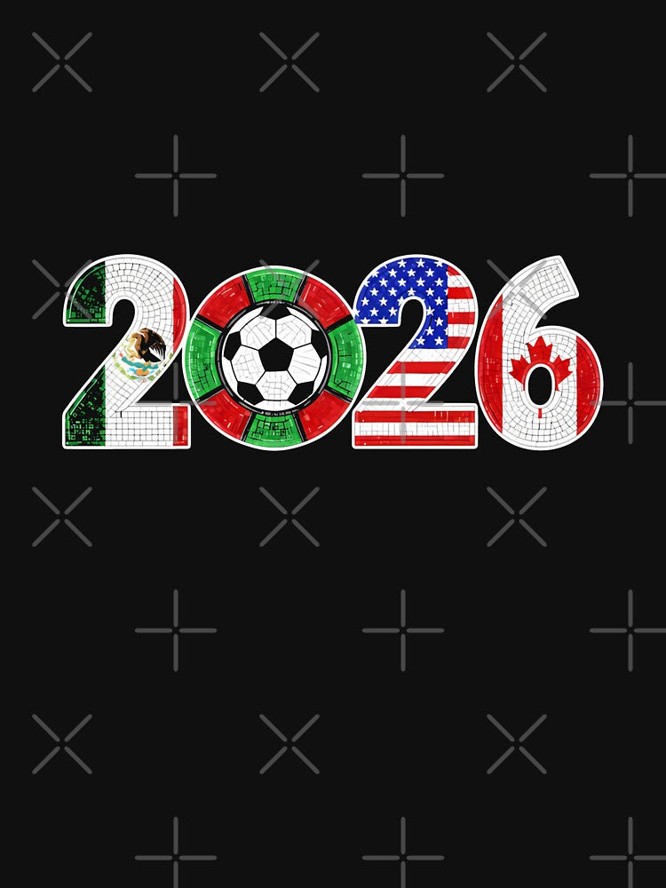 North American Soccer Spirit Team 2026 T-Shirt_82770209 by Alexia Faye