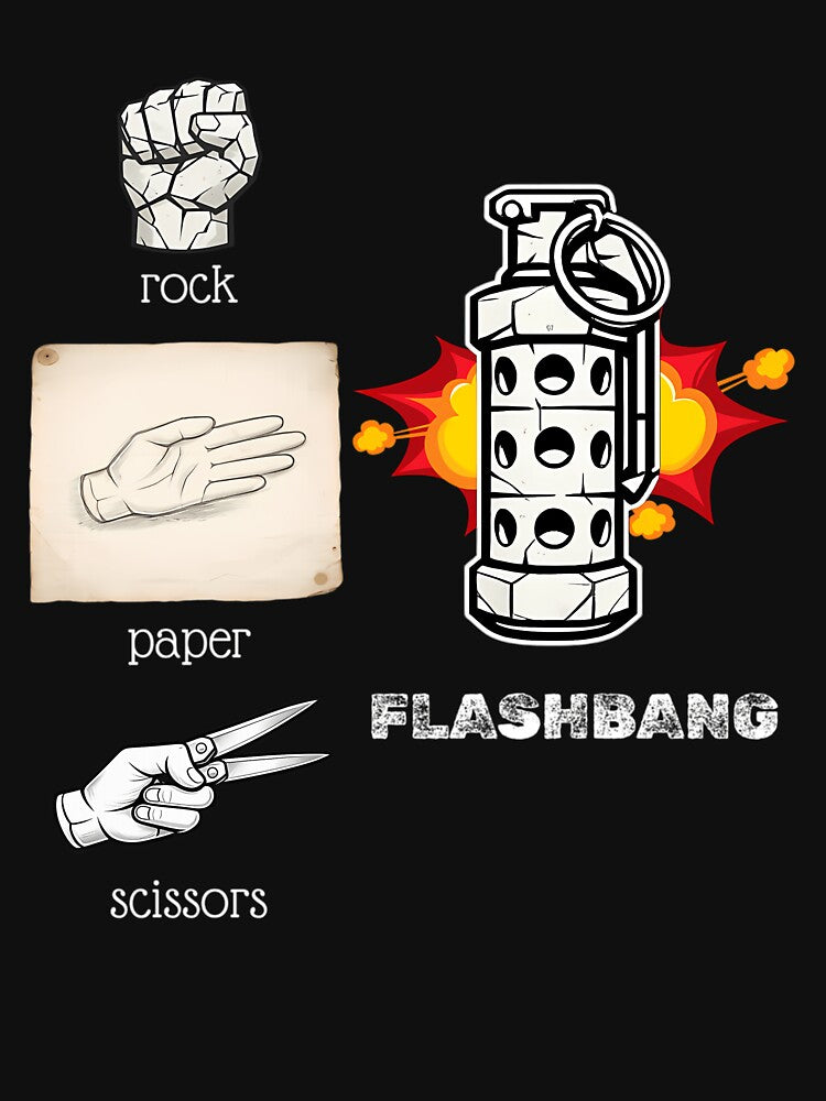 Rock Paper Scissors Flashbang by Ognjen Baskalovic
