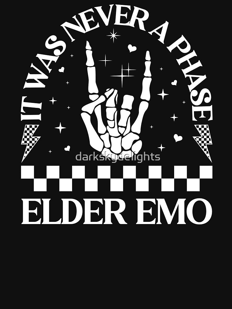 Elder Emo Rock On Skeleton Checkerboard by darkskydelights