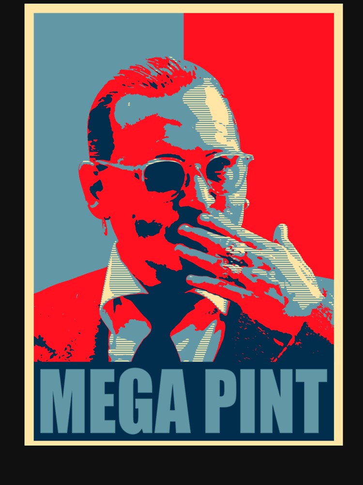 Mega Pint Amber Oversized Blue Pop Art Poster by cautrapinacka