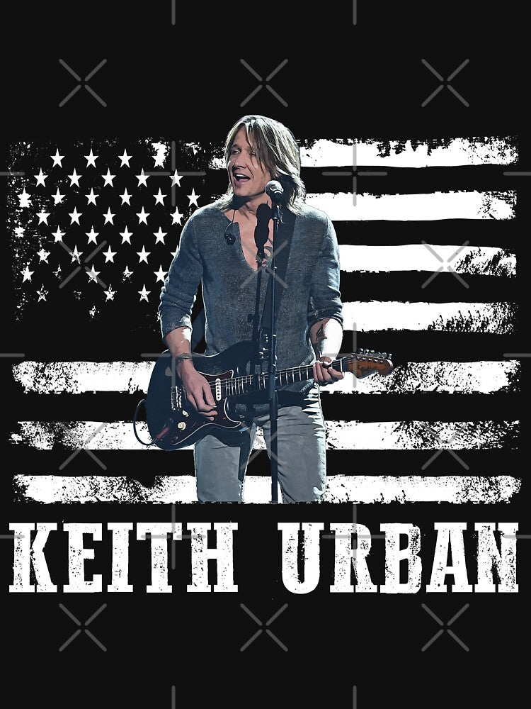 Distressed American Flag Keith Music Legend by JaidenJoe
