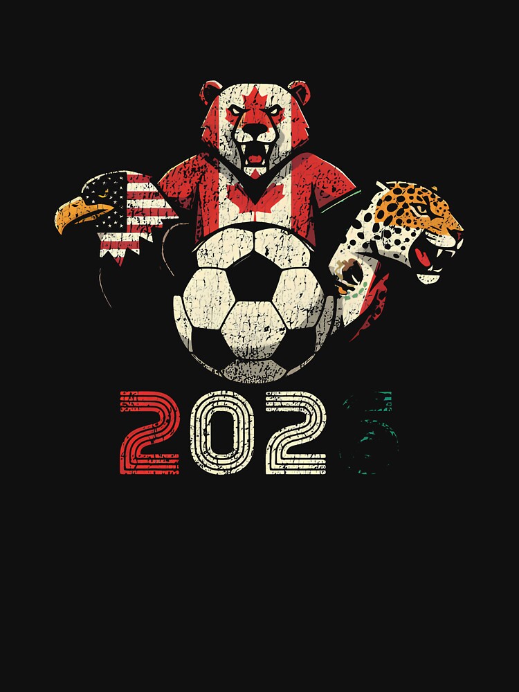 United 2026 Soccer Mascots North America Tournament T-Shirt_83157189 by KTY-NUSS
