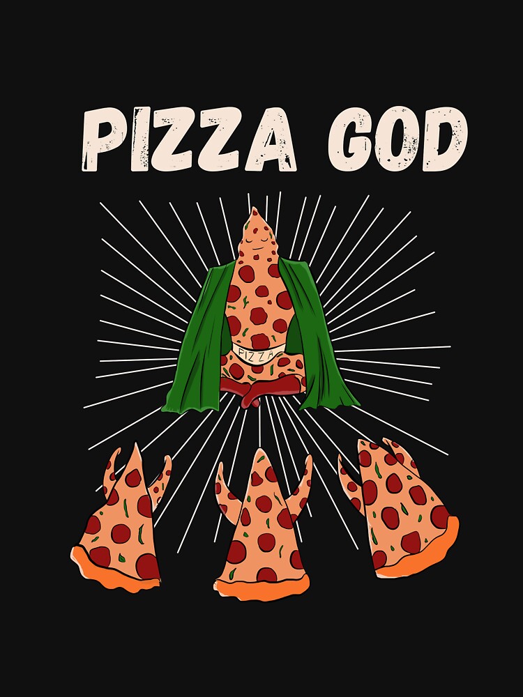 illustration god of pizza for pizza lovers by Matheus2001