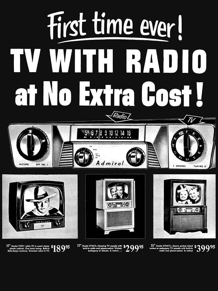 Copy of TV WITH RADIO COMBO - 50s ADVERT by ThrowbackAds