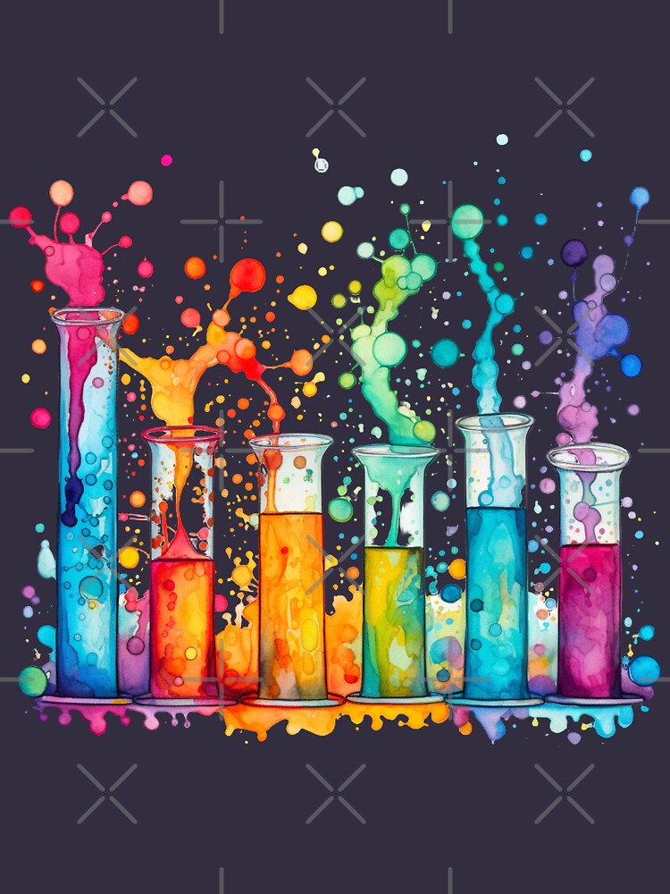 Watercolor Science-Chemistry Test Tubes by GrinGalore