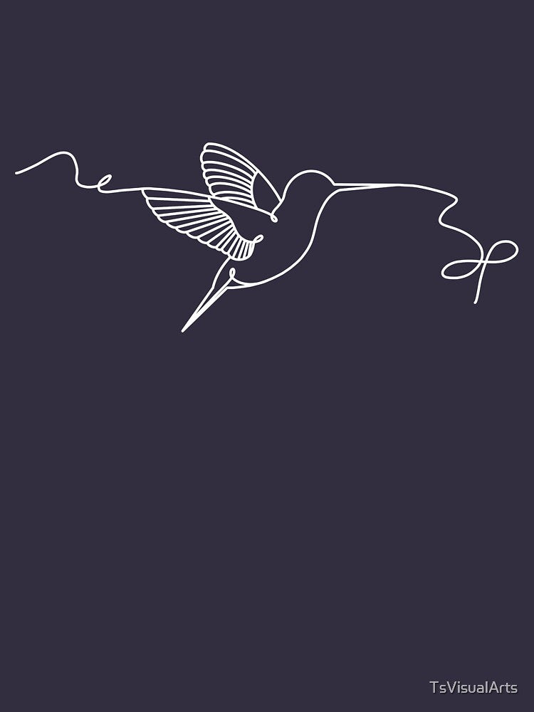 Hummingbird (white design) by TsVisualArts