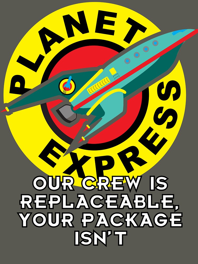 "Our Crew Is Replaceable, Your Package Isn’t" Shirt – Futuristic Space Delivery Parody Tee by Retro-Realm