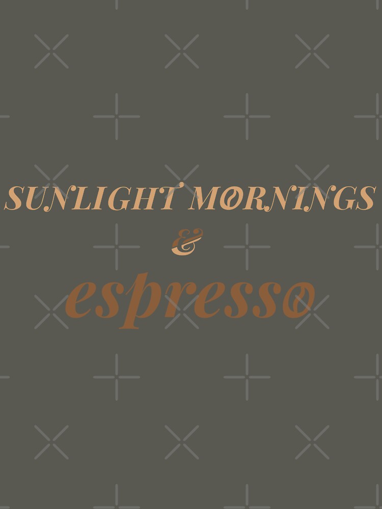 Sunlight Mornings & Espresso T-Shirt – Soft Aesthetic Coffee Lifestyle Tee by PixelCraftBD