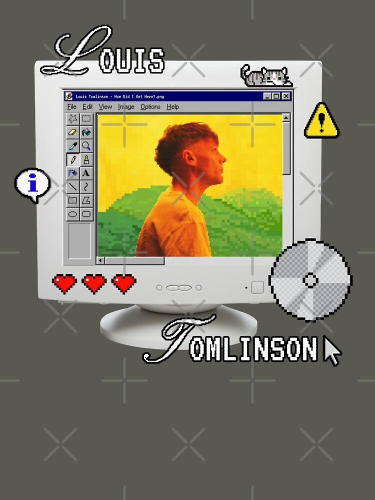 Louis Tomlinson - How Did I Get Here? Retro PC Aesthetic by mauraurus