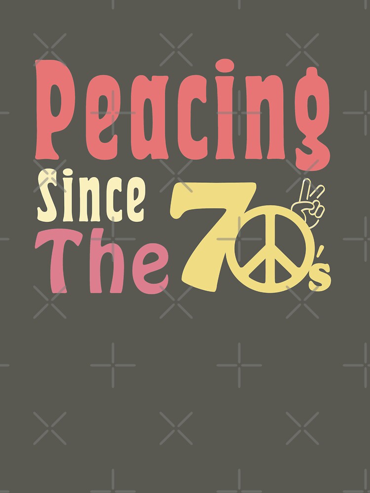Peacing Since The 70's Colorful by MinimalSketches