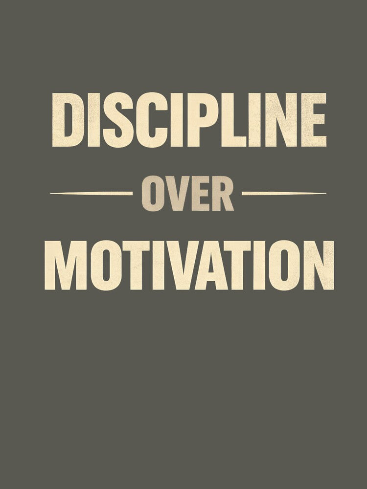 Discipline Over Motivation Gym Workout Shirt by Drip5