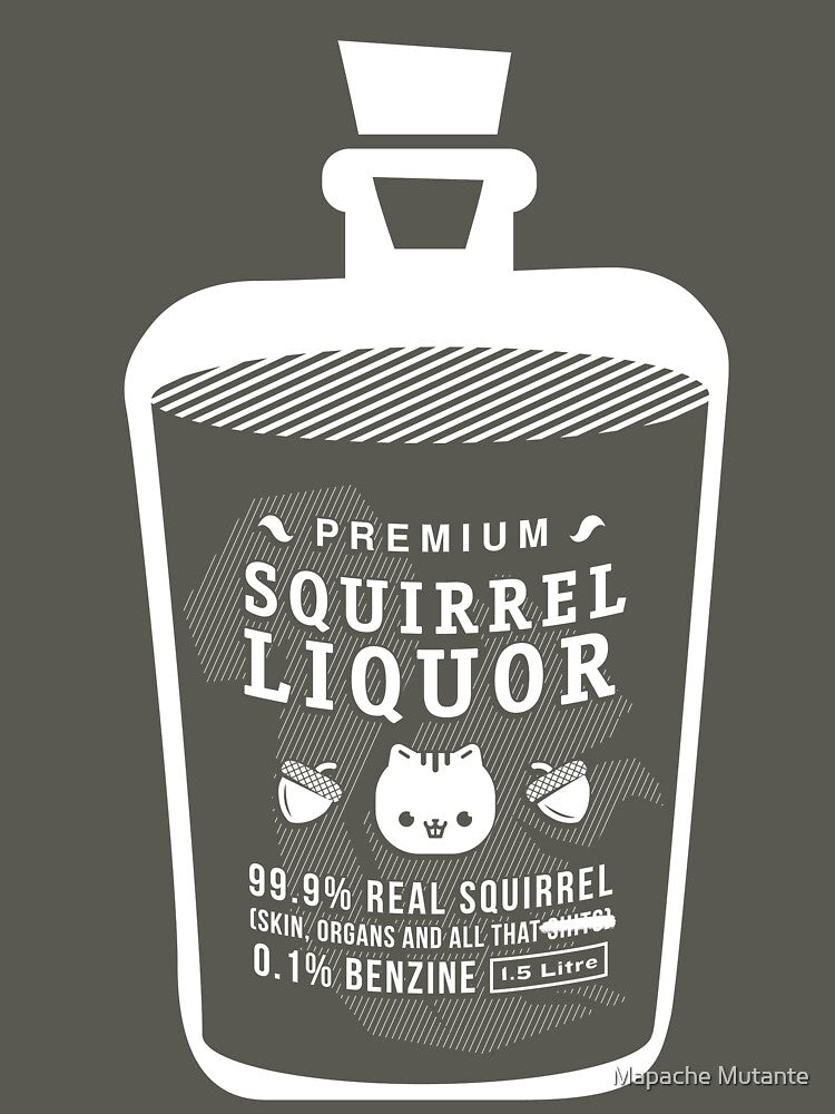 Premium Squirrel Liquor by Mapache Mutante