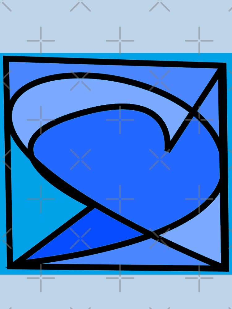 Blue modern art abstract arrow by AurelsPrints