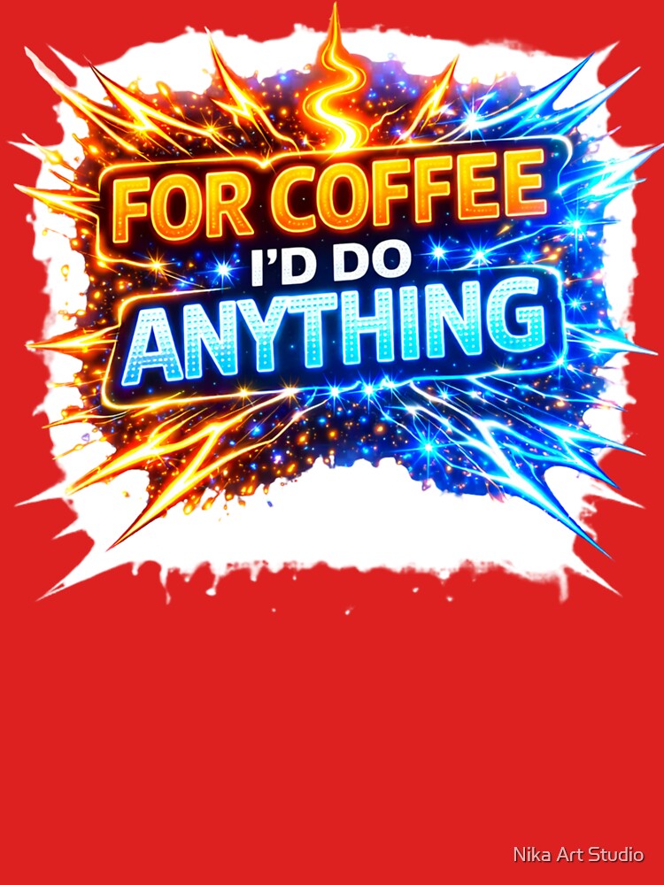 FOR COFFEE I’D DO ANYTHING by Nika Art Studio