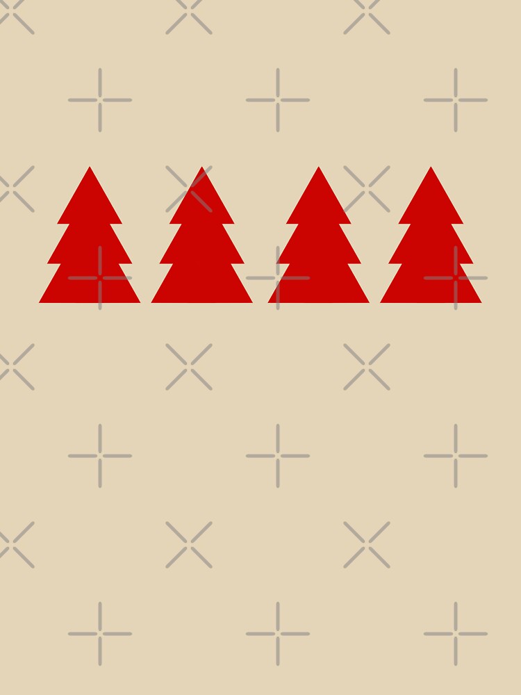 Cedar Trees - Red by TheeForestFox Shop