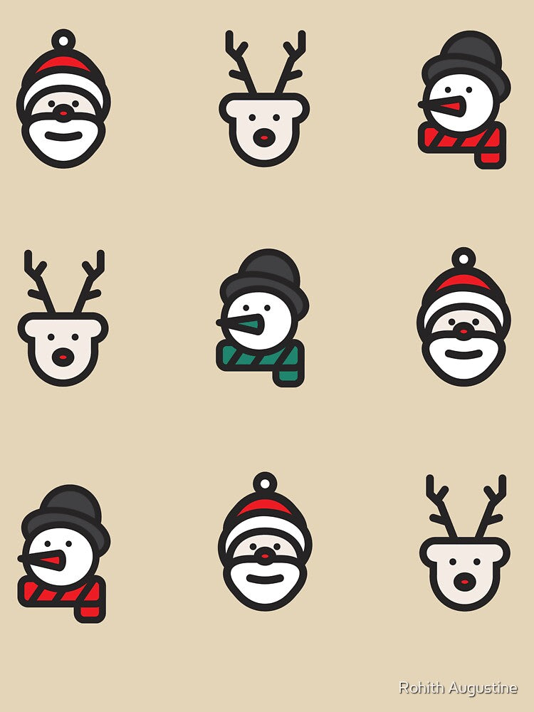 Christmas Clipart - Festive Apparel and Accessories by Rohith Augustine