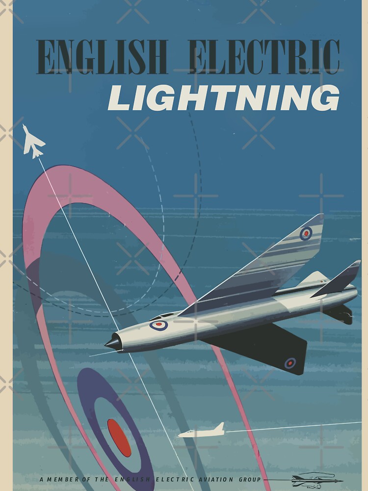 Vintage English Electric Lightning 1959 Advert by Speedbirddesign