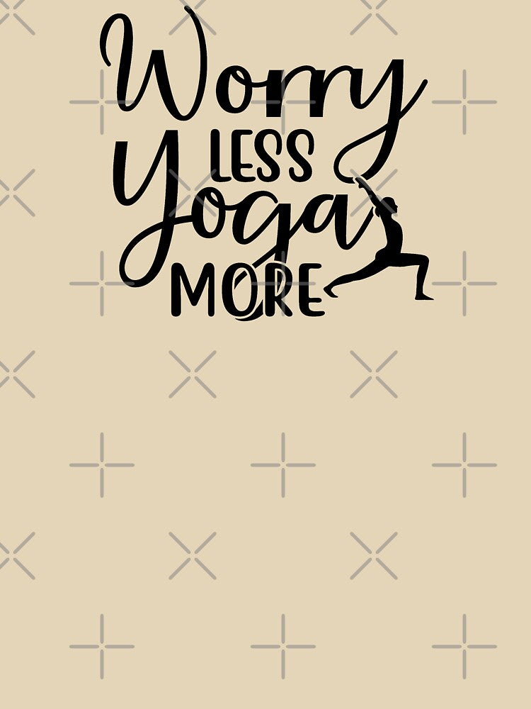 Yoga Saying Worry Less Yoga More Motivational Quotes by SoccaTamam