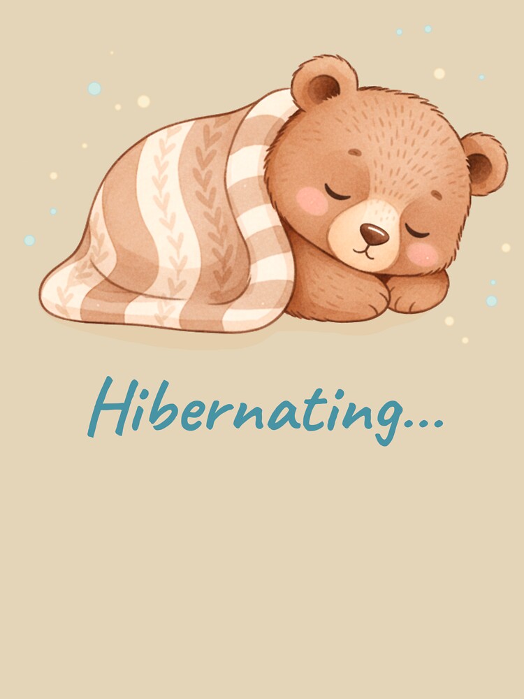 Sleeping Bear Hibernating Soft Days Series by HumTumMe