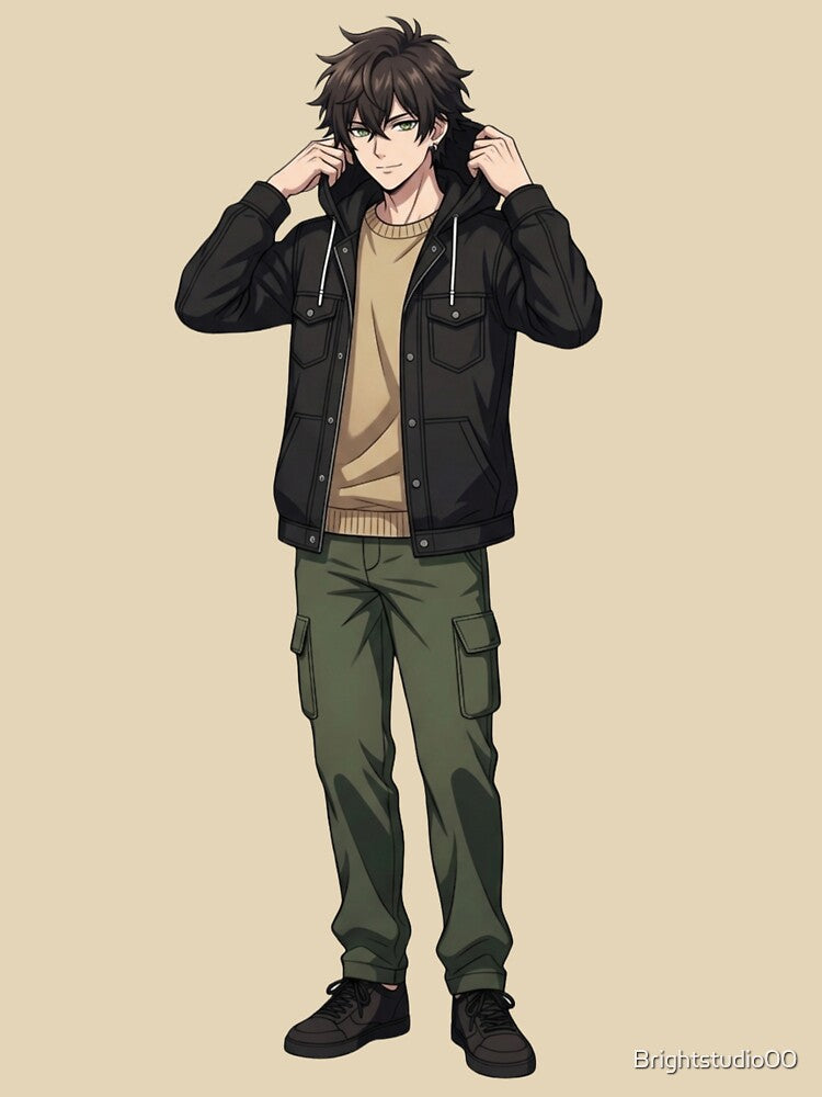 Kairo Hoodie Style Anime Character – Cool Streetwear Anime Boy by Brightstudio00
