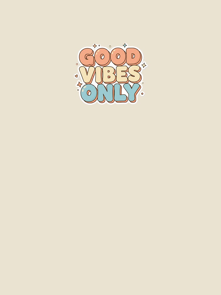Good Vibes Only Retro Typography by ArtNest Collective