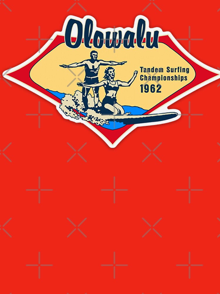 Vintage retro Hawaiian Surfing Championship 1962 - Olowalu by Kludoman