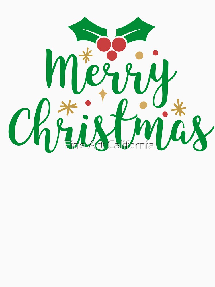 Merry Christmas by Fine Art California
