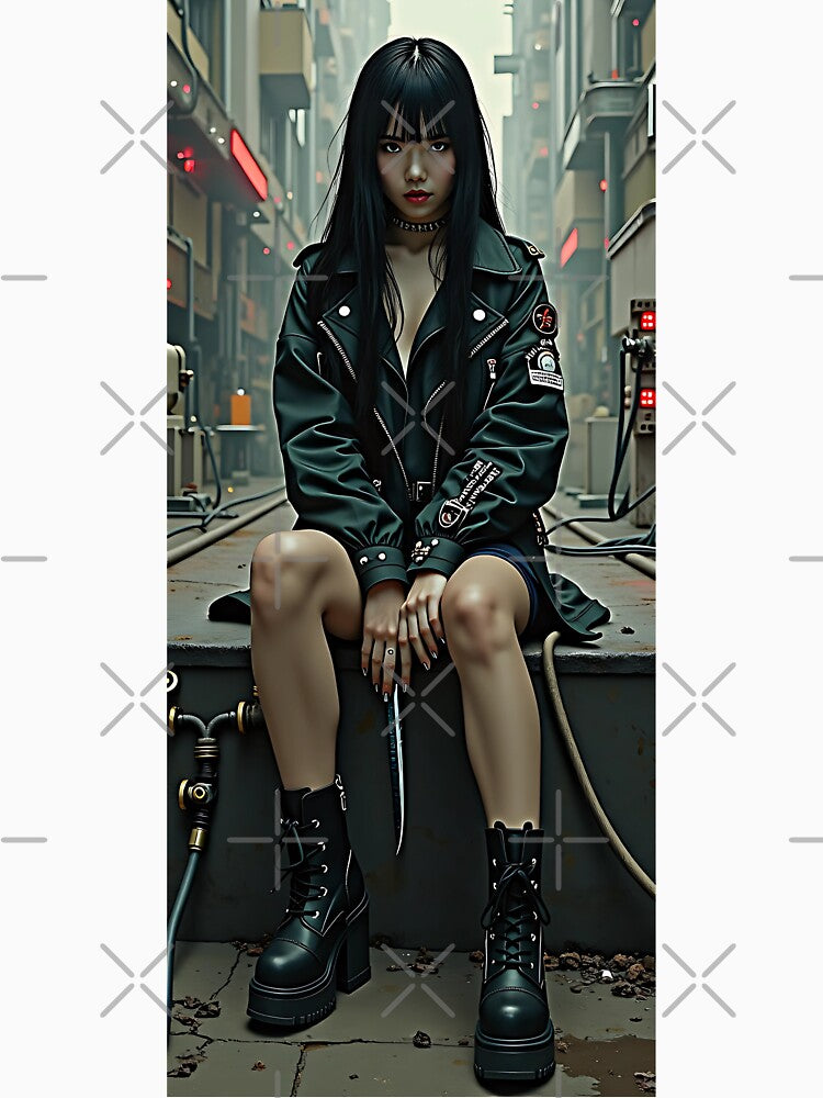 Urban warrior III | Cyberpunk Themed Warrior Girl Design by Shamrocx