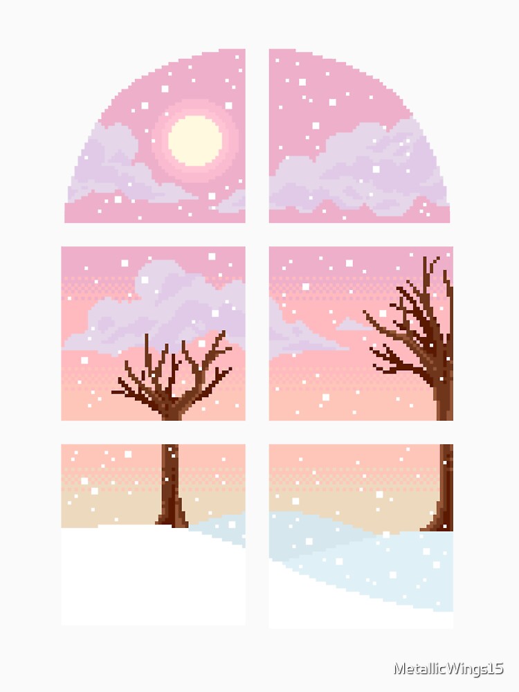 Snowy Window View by MetallicWings15