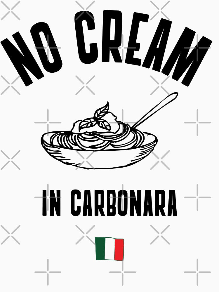 No Cream In Carbonara by PosMoodStudio
