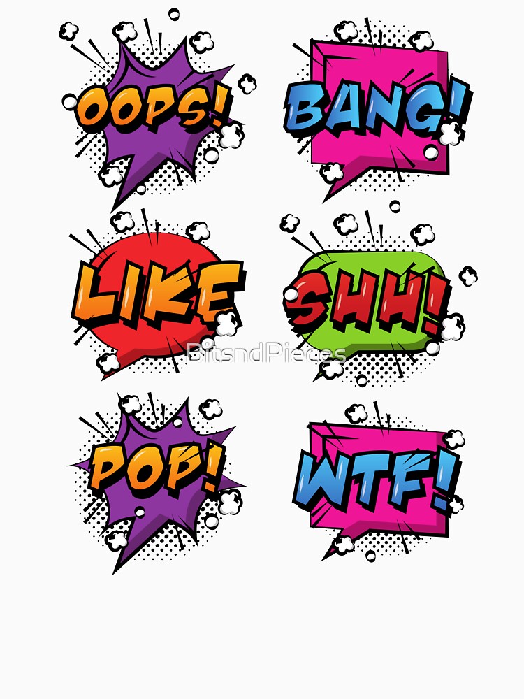 Pop Art  Speech Bubbles by BitsndPieces