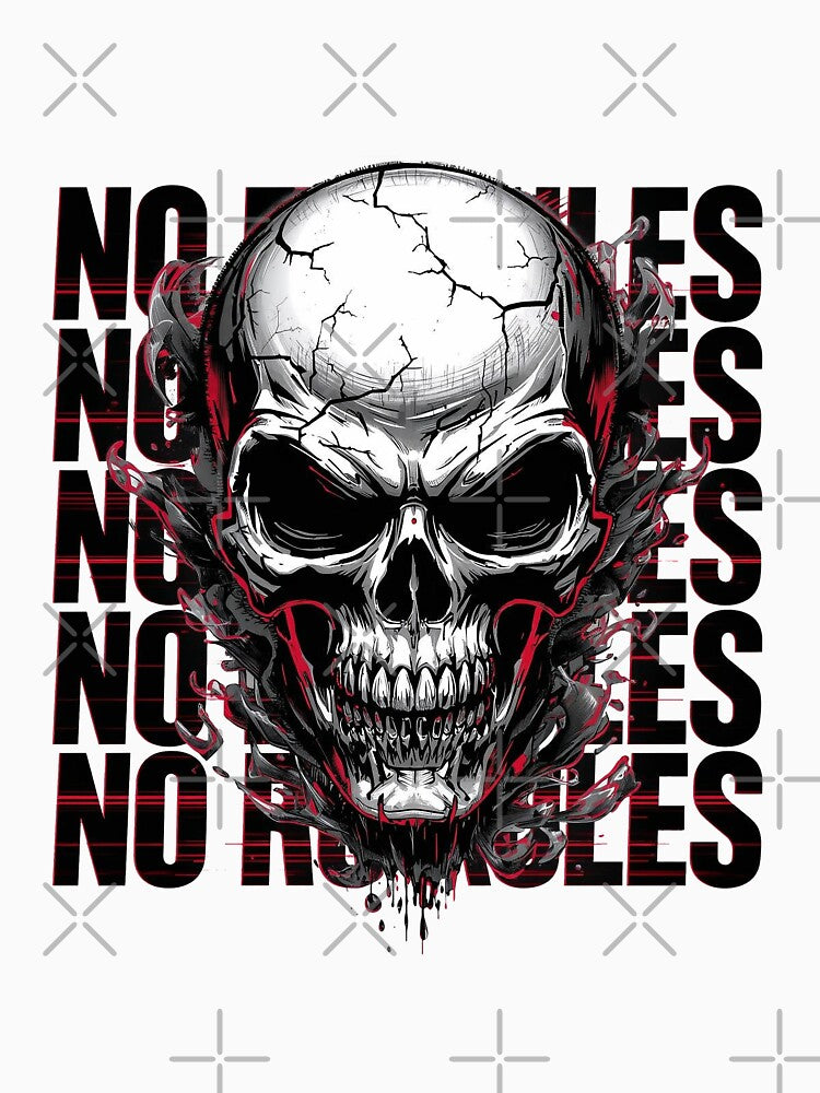 No Rules Skull - Streetwear by Dhenin Studio