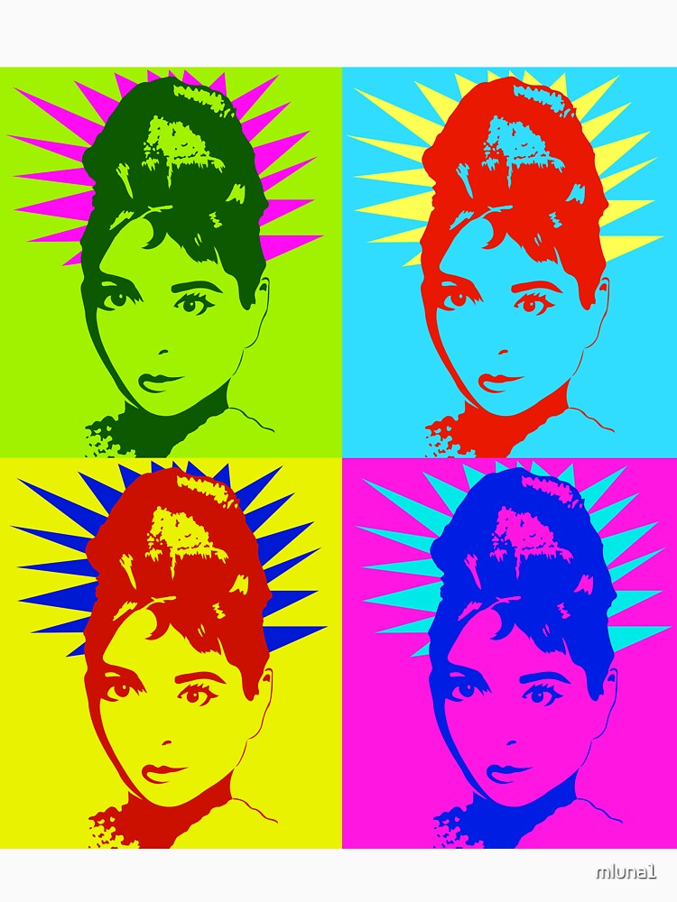 Pop Art Audrey Hepburn by mluna1