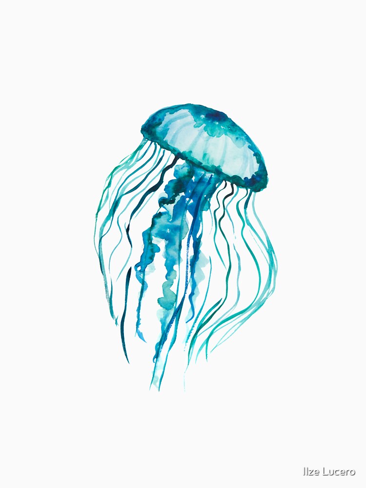 Watercolor Jellyfish by Ilze Lucero